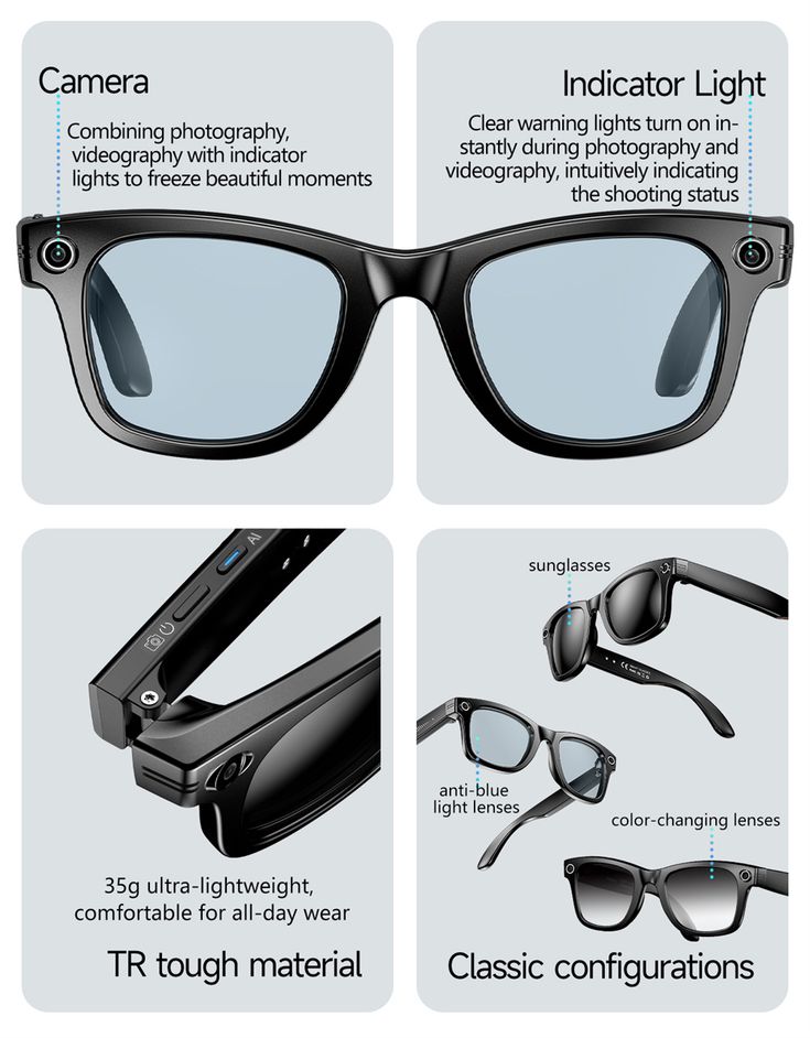 Smart Wireless Bluetooth Glasses
