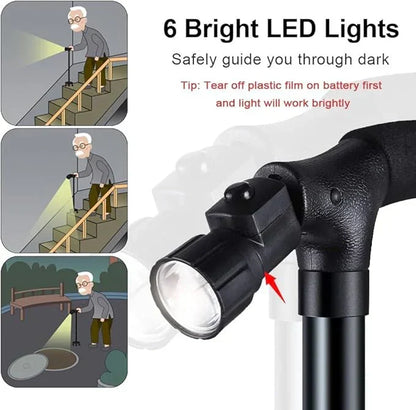 Magic Cane With LED Lights عصا المشي السحرية مع أضواء LED