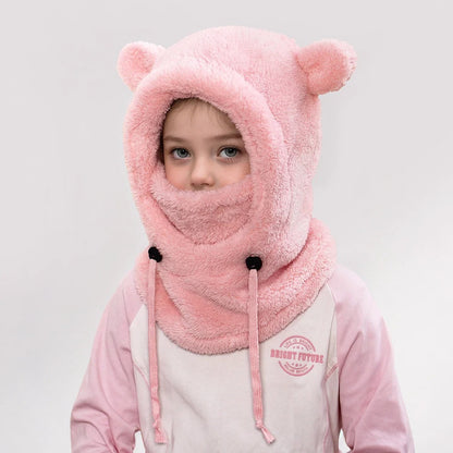 Face Cover Helmet Cap For Children Cold-proof Warm Balaclava